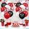16th Birthday Balloons - 16Pcs Red & Black Latex Balloons for Girls & Boys - Happy 16th Birthday Party Decorations